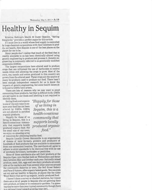 Sequim Gazette 2011